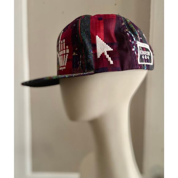 NEFF Error 404 Multicolored Digital Theme Snapback Hat sz OS - Picture 3 of 10